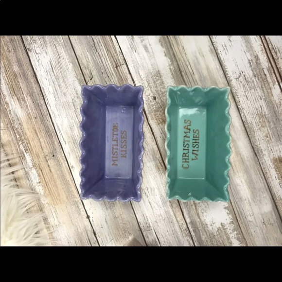 Anthropologie L'Hiver Christmas Bread Loaf Pan Set - Picture 4 of 7